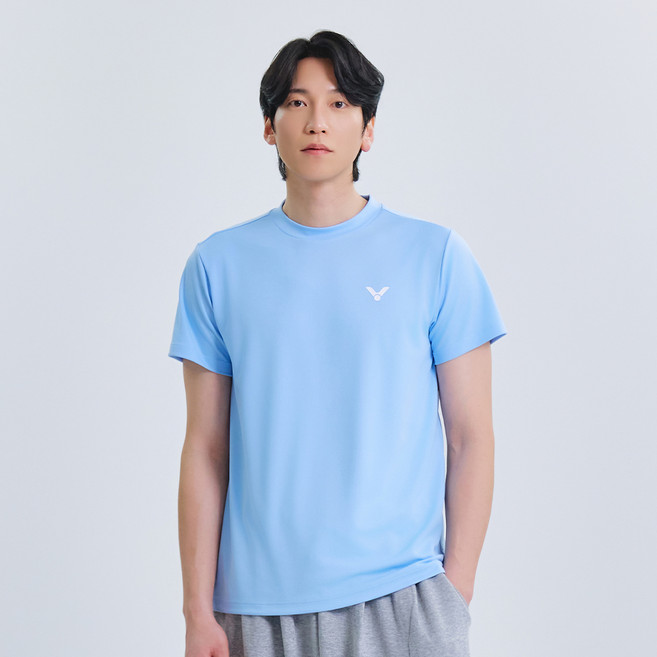 빅터 V 유니크 로고 배드민턴 티셔츠 VT25ATS002M