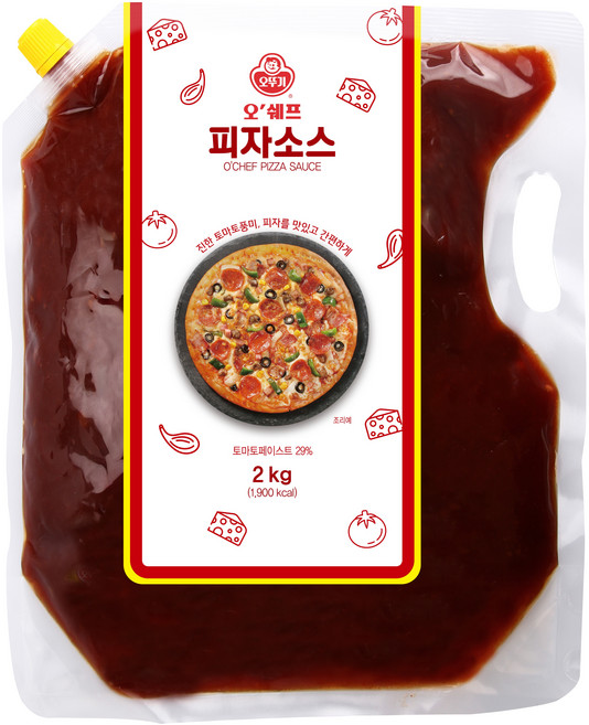 오뚜기 오쉐프 피자소스, 1개, 2kg