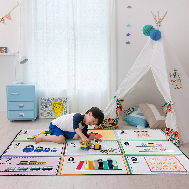 한일카페트 아동용 넘버링 러그