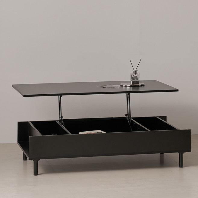 웰퍼니쳐 업네스 리프트업 테이블 1200 방문설치, 블랙