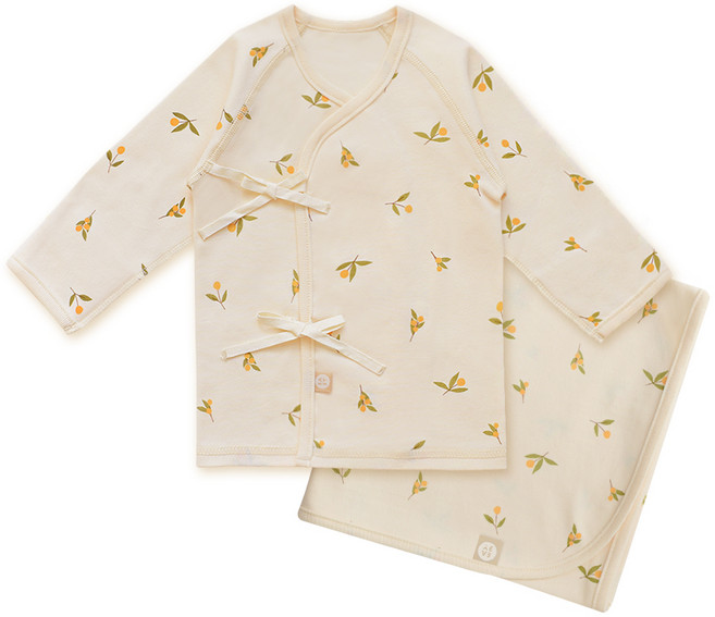 베이비앤아이 신생아 출산선물 배냇저고리 + 속싸개 세트