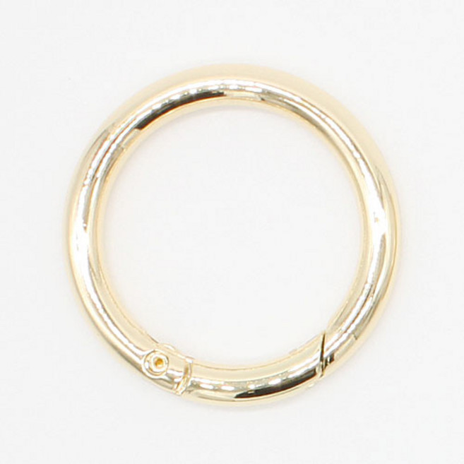 원터치 오픈형 컬러 오링 25mm, 골드, 2개