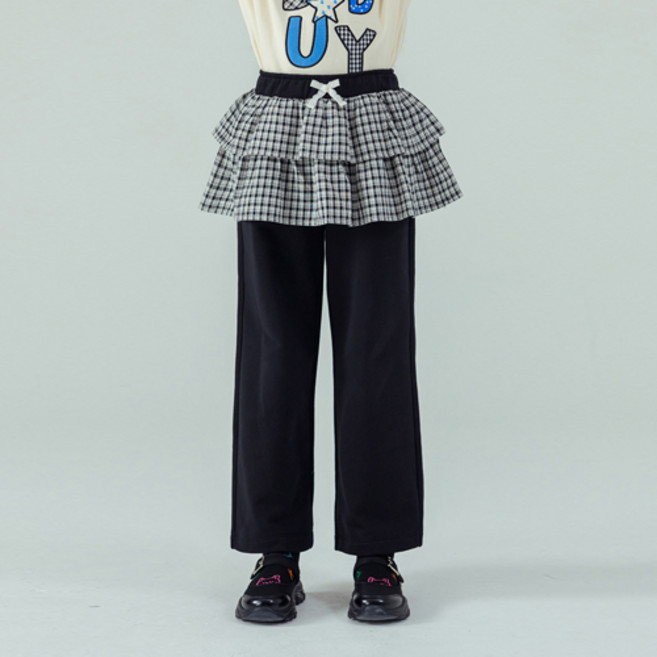 아이러브제이 아동용 티티 기모 레이어드 스커트 팬츠