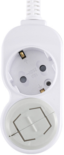 에코파워탭 국내 제조 일반 접지 멀티탭 2구 EPM-402, 1.5m, 혼합색상, 1개