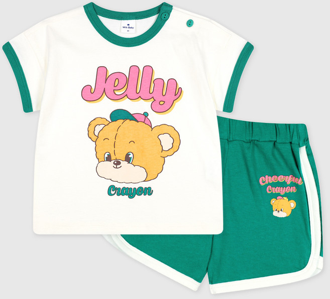 MilkBaby 아동용 베베로로 여름 상하복 세트