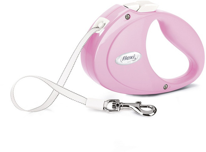 플렉시 반려동물 퍼피리시 자동줄, 로즈, 1개