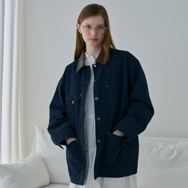 쥬시쥬디 여성용 면 카라배색워크자켓 J1JK020B