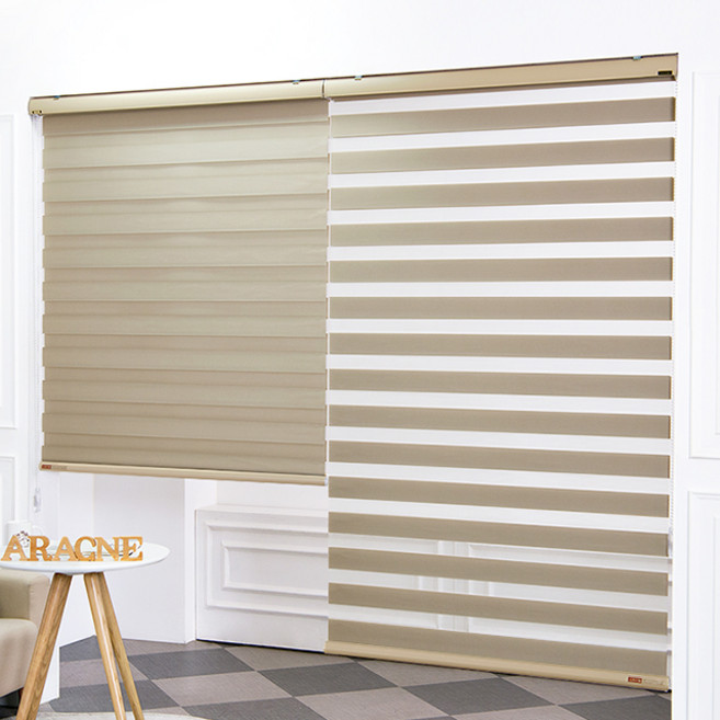 아라크네 네츄럴 듀얼쉐이드 콤비블라인드 롤스크린 창문형