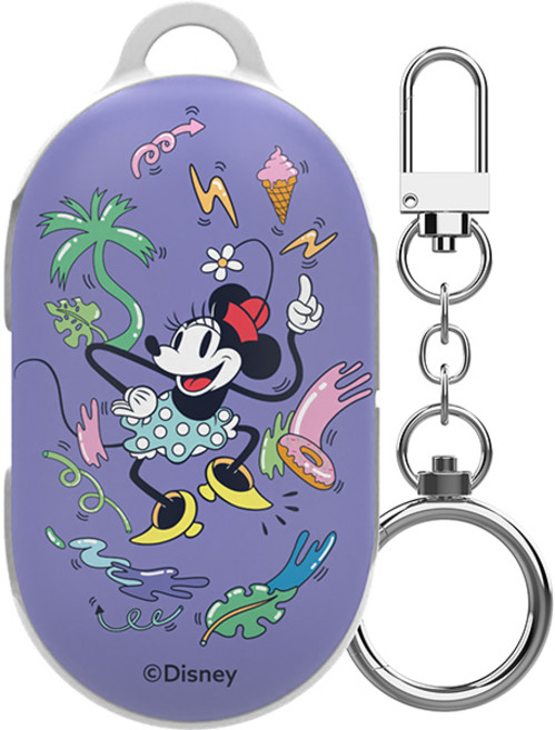 디즈니 익스프레스 유어셀프 갤럭시 버즈 / 버즈 플러스 슬림 이어폰 케이스, 트로피컬 미니 마우스