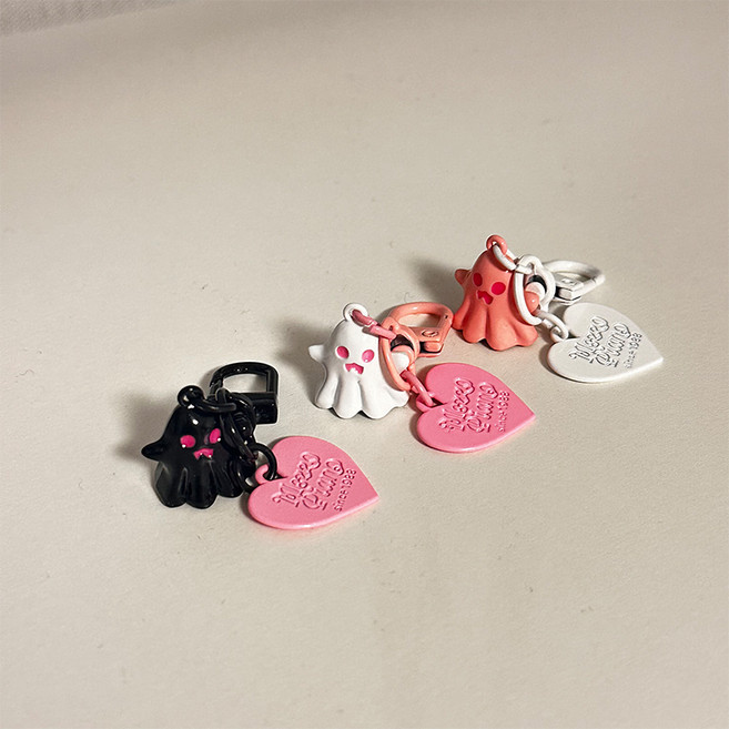 소리달 루이 유령 하트 미니미 캠퍼스룩 가방키링 3종 세트