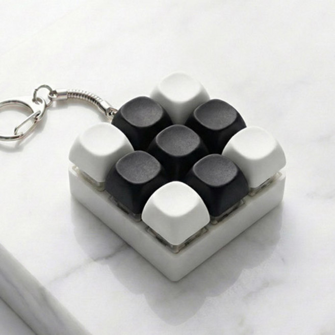 버블리데이 클릭 9구 키보드 키캡 가방 키링
