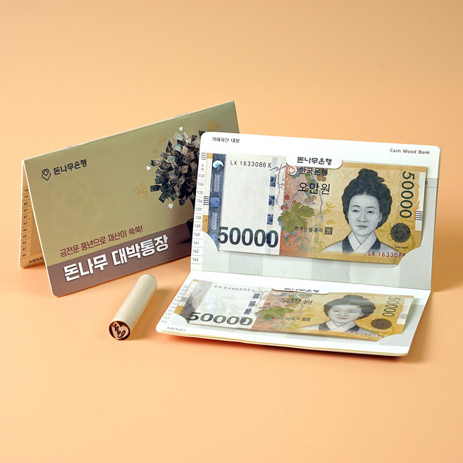 morningscent 어버이날 반전 이벤트 기념일 부모님 선물 용돈통장 세트, 돈나무대박통장, 1개