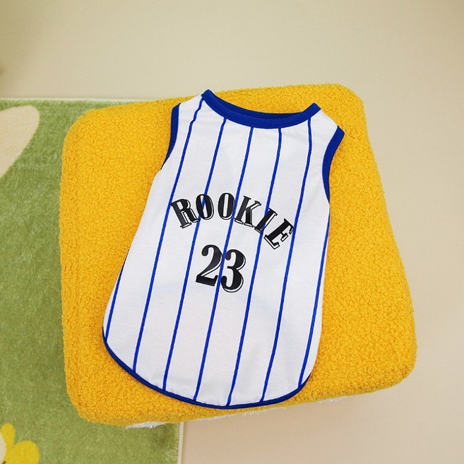 코코스튜디오 반려동물 농구 저지 나시, 블루, 1개