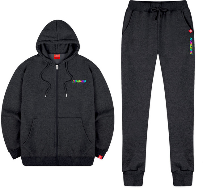 디몽스 남녀공용 ZB큡스 기모 집업 + 조거 하의 세트 MUE_0011