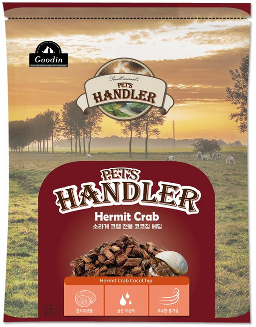 펫츠핸들러 소라게 크랩 전용 코코칩 베딩 6L, 1개