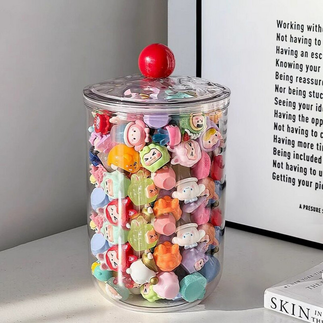 주앤지 다용도 원통형 소품 악세사리보관함 2L, 컬러볼, 1개