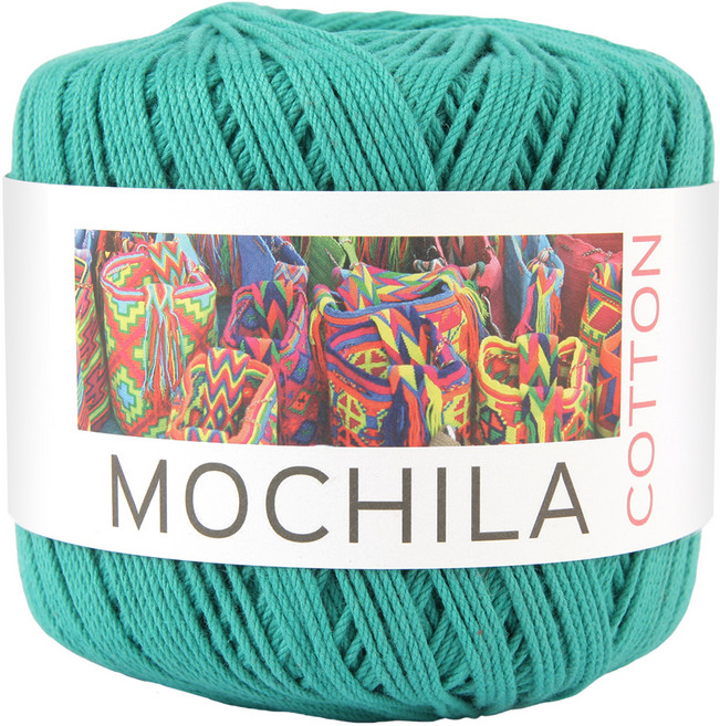 brandyarn Mochila系列 棉針織線, 藍綠色, 1捲