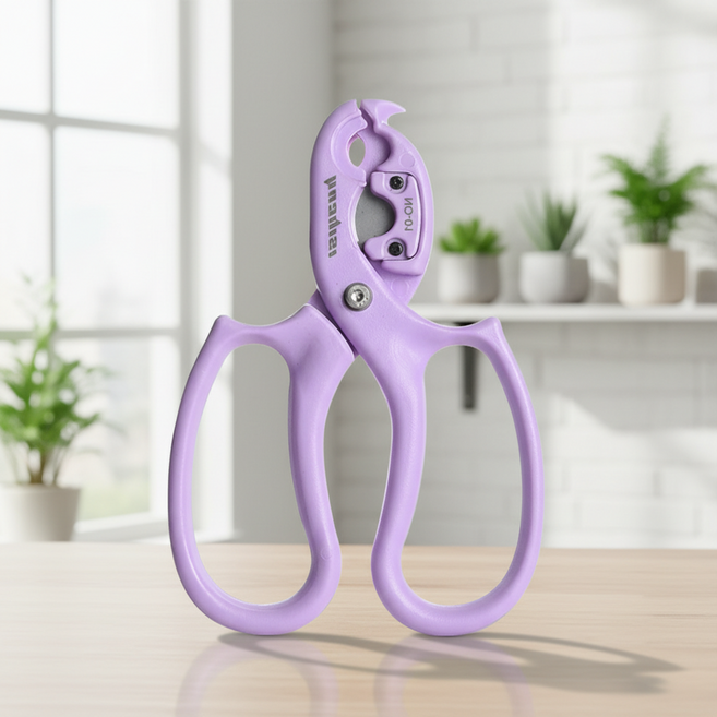 조인메이드 풀 가시제거 꽃꽂이 가위 연퍼플, 1개