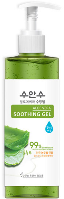 수안수 알로에베라 수딩젤 펌프형, 400ml, 1개
