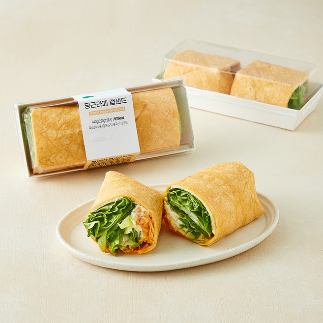 프레밀 당근라페 랩샌드, 220g, 2개