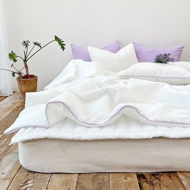 누블 젤라또 파이핑 아이스 에어워싱 시어서커 여름 이불