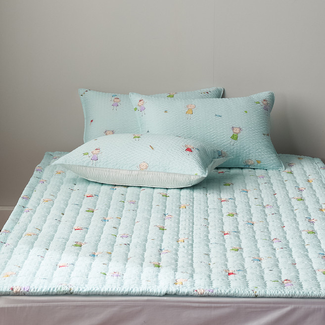 지베딩 놀자 시어서커 패드 겸 카페트, 민트