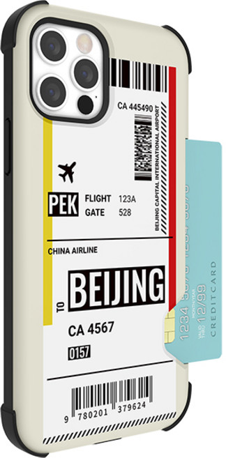 JUST4YOU 보딩 방탄콤보 카드 휴대폰 케이스