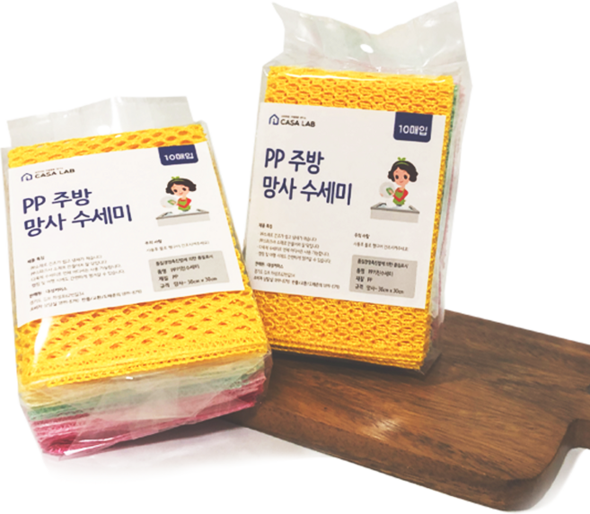 까사랩 PP망사수세미, 10개입, 2개