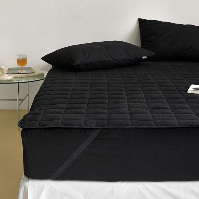 쁘리엘르 플랫 워싱 누비 패드, 번트블랙