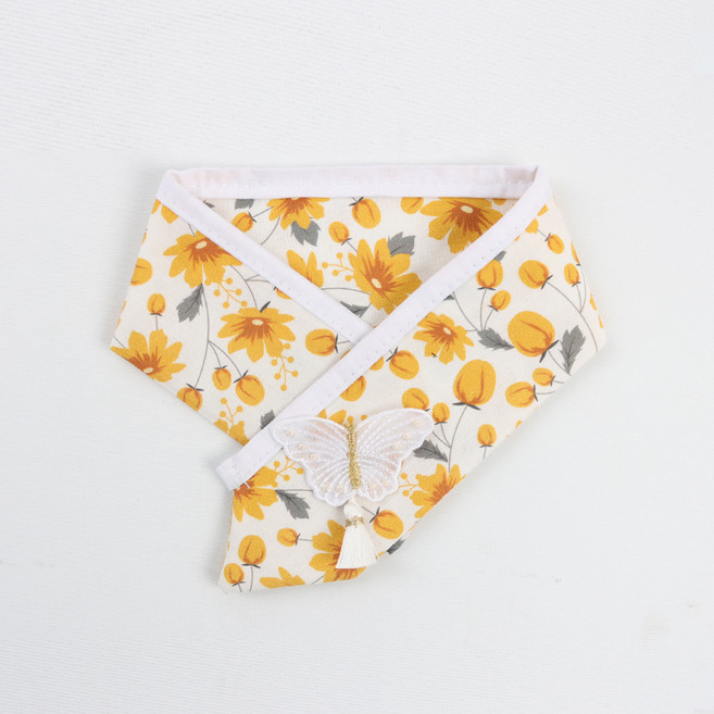 리토가토 강아지 단아 한복 케이프, 노랑, 1개