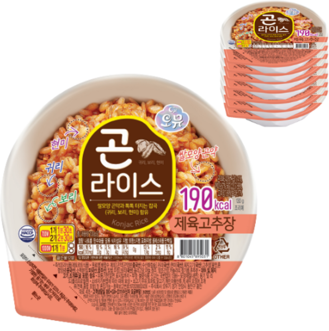 오뮤 곤라이스 제육고추장, 130g, 8개