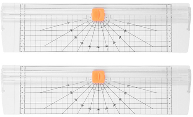 코히모 직선 종이 트리머 재단기 2p, A4, 3W157(화이트)