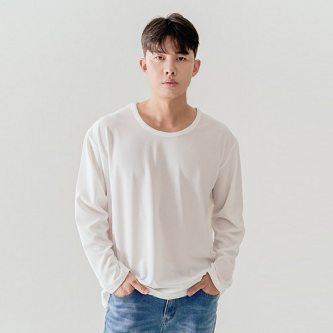 크램프 빅사이즈클럽 남성용 유넥 긴팔티