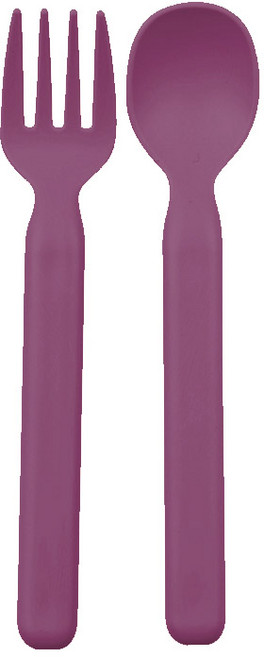 나인웨어 모노 스푼 + 포크 세트, 바이올렛, 1세트