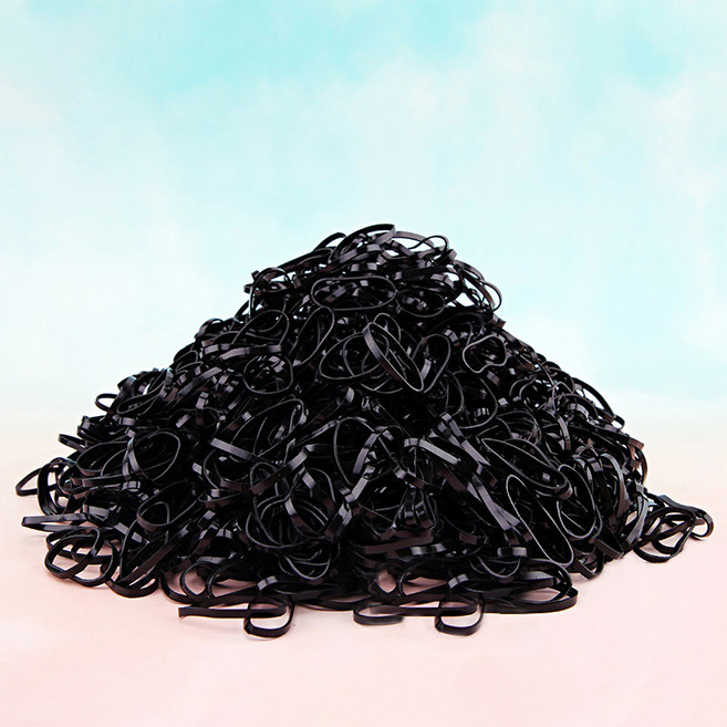 대용량 TPU 고탄력 컬러 머리 헤어끈 2000p 세트