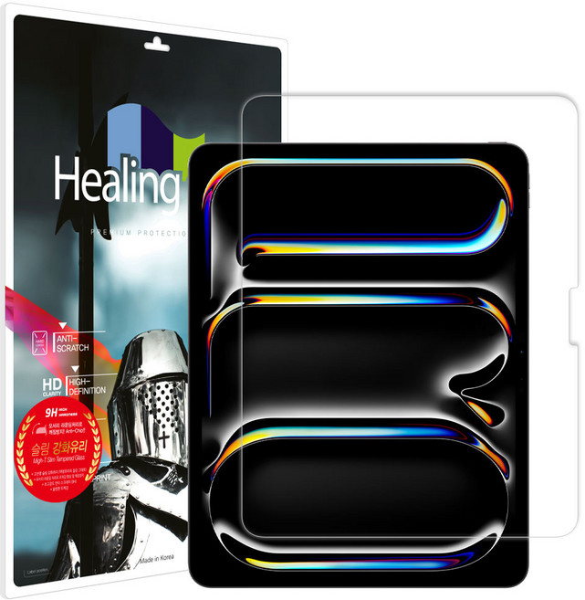 힐링쉴드 9H 태블릿 액정보호 강화유리필름, 1개