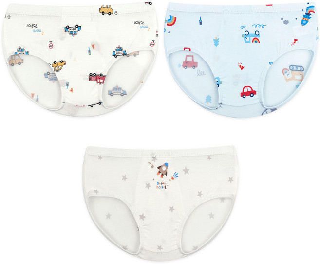 Maykids 兒童用無螢光出動夢想車莫代爾三角內褲3件組