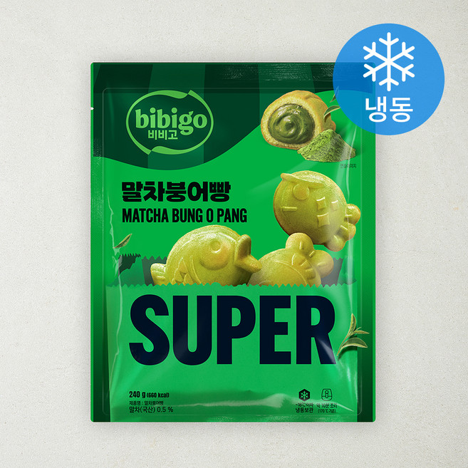 비비고 슈퍼 말차 붕어빵 (냉동), 240g, 1개, 1개입