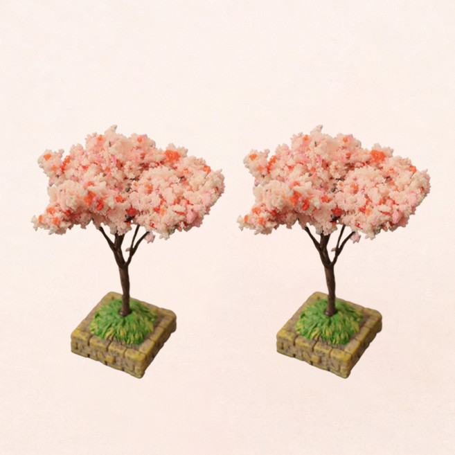 알로데 납골당 나무 미니 조화 2p, 09 핑크벚꽃나무