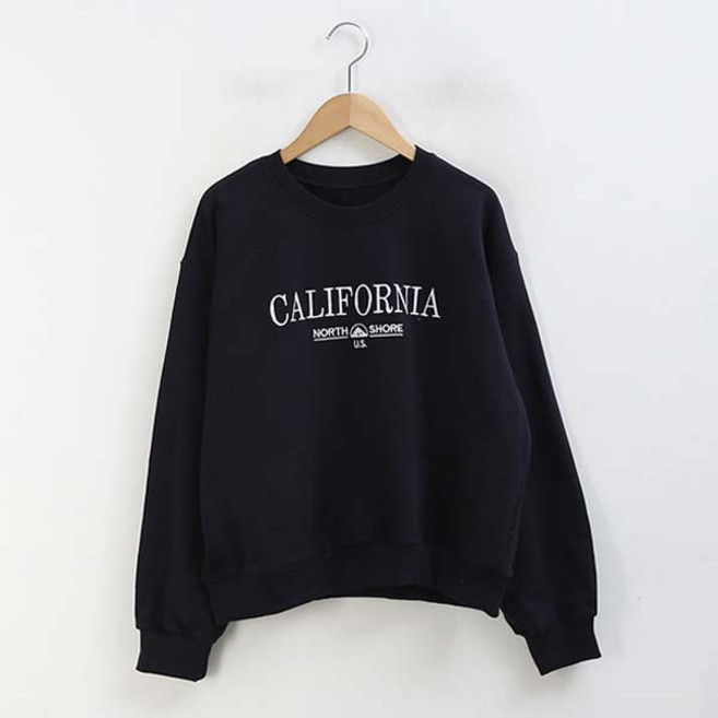 피핀 여성용 캘리 자수 맨투맨 111169