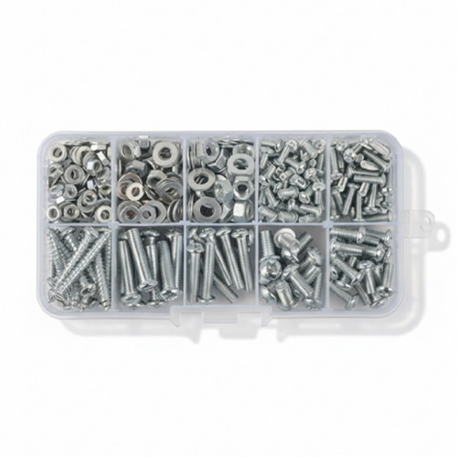 OON 볼트 6종 + 너트 3종 + 와샤 3종 + 나사 세트, 1세트