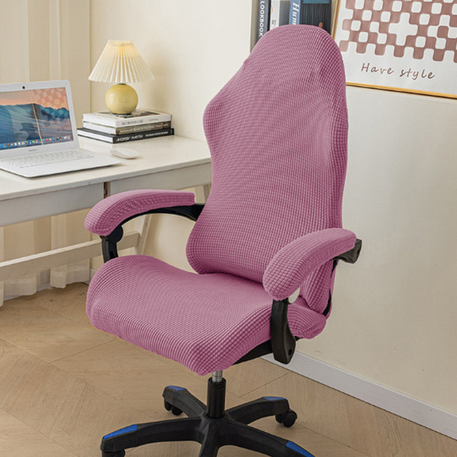 마켓플랜 심플 라인 의자 좌석커버 세트, 퍼플, 1개