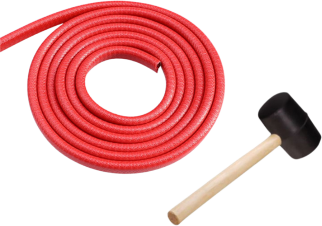 오마이남친 문콕방지 도어 몰딩 + 고무망치 세트, 레드, 1세트