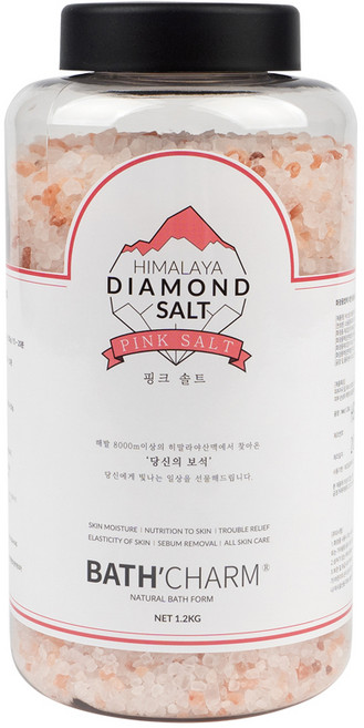 바스참 히말라야 다이아몬드솔트 입욕제 핑크솔트, 1.2kg, 1개