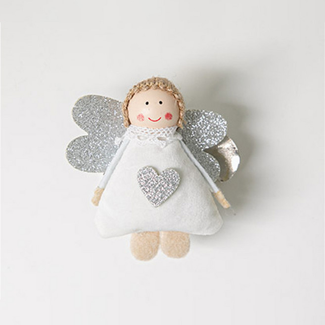 플라워트리 어텐션 천사 커튼집게 8 x 10 x 6 cm, 화이트, 1개