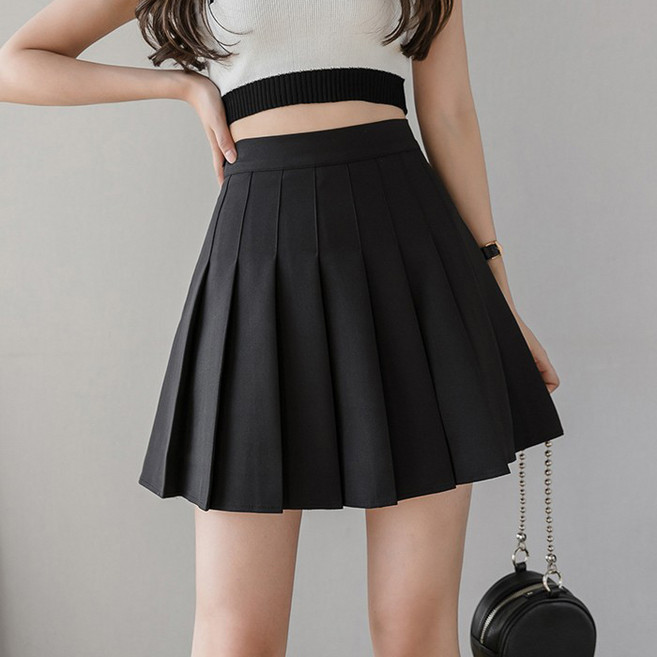 라라티나 여성용 에미리 A라인 주름 골프 테니스 미니스커트