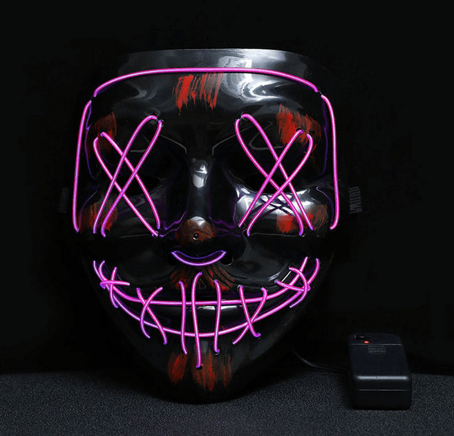 피앤비유니티 LED 델타 가면, 08 보라, 1개