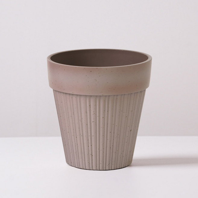 morningscent 빈티지 플라네 플라스틱 화분, 그레이, 1개