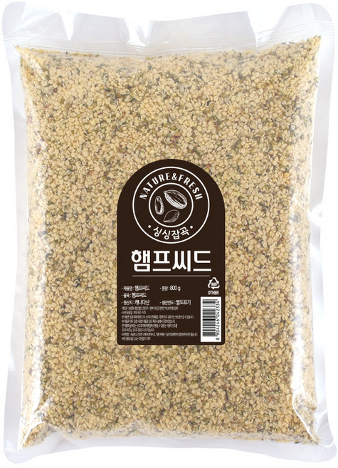 월드그린 싱싱 햄프씨드, 800g, 1개