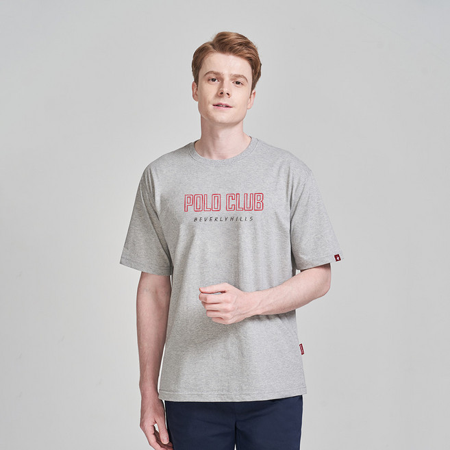 비버리힐스폴로클럽 통기성 보이드 라운드 반팔 티셔츠 CPS9T52